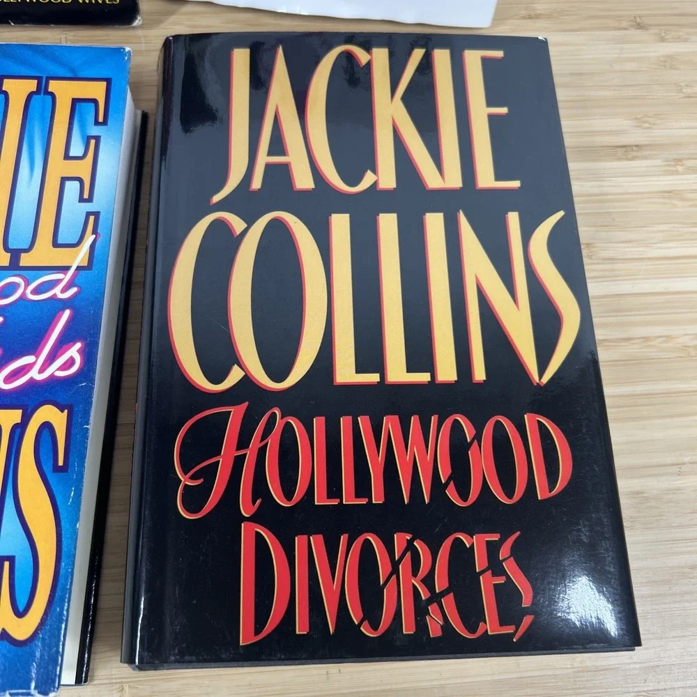 Jackie Collins Hardcover Book Lot 4 Hollywood Wives Husbands Divorces Kids